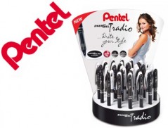 EXPOSITOR PENTEL ENERGEL TRADIO COM 24 UNIDADEES NA COR PRET