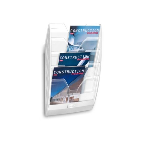 EXPOSITOR MURAL CEP DE PAREDE COM 5 COMPARTIMENTOS TRANSPARE