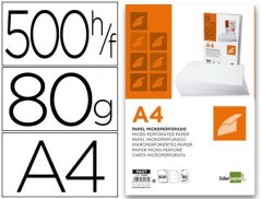PAPEL LIDERPAPEL A4 80G/M2 PACK DE 500 FOLHAS BRANCO MICROPE