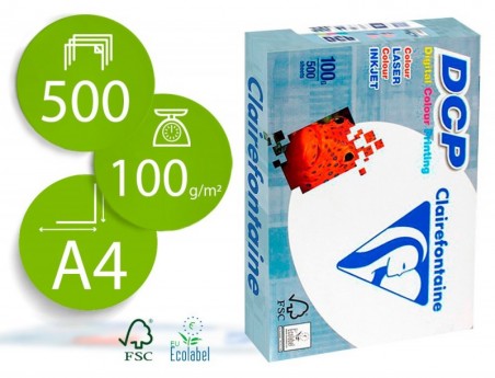 PAPEL FOTOCOPIA CLAIREFONTAINE DIN A4 100 GRAMAS EMBALAGEM D