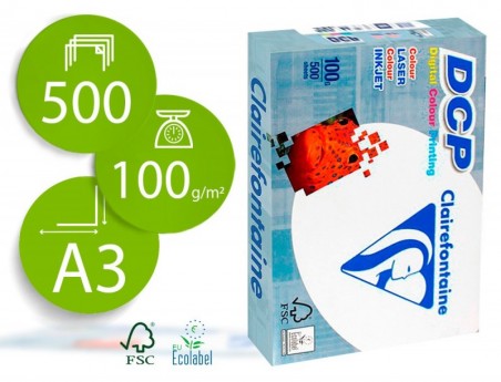PAPEL FOTOCOPIA CLAIREFONTAINE DIN A3 100 GRAMAS EMBALAGEM D