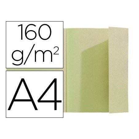 100un CLASSIFICADOR EXACOMPTA A4 VERDE 160G/M2 COM ABA INTER