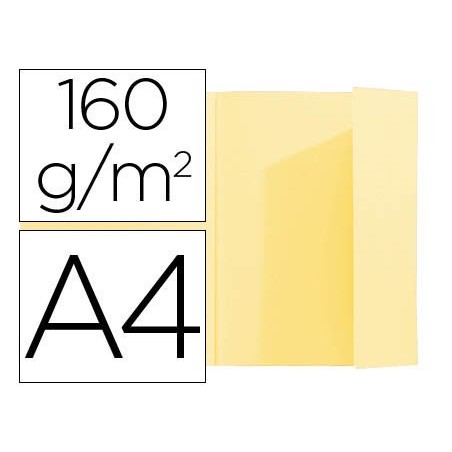 100un CLASSIFICADOR EXACOMPTA A4 AMARELO 160G/M2 COM ABA INT