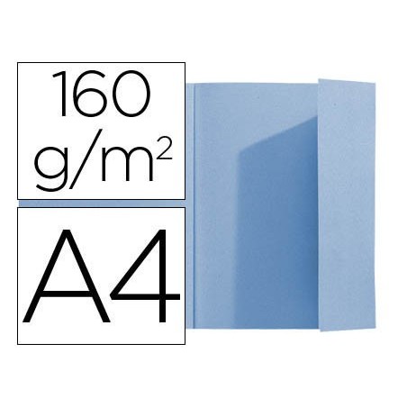 100un CLASSIFICADOR EXACOMPTA A4 AZUL 160G/M2 COM ABA INTERI