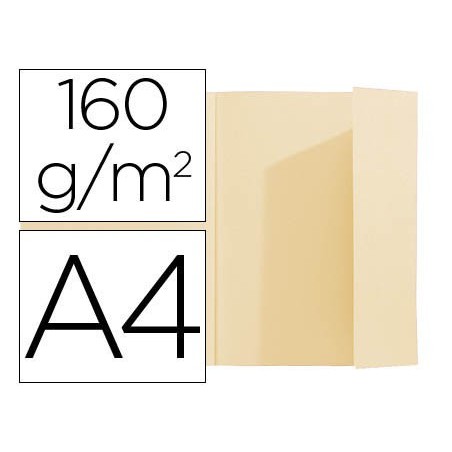 100un CLASSIFICADOR EXACOMPTA A4 CREME 160G/M2 COM ABA INTER