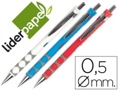 24un LAPISEIRA LIDERPAPEL DIAMOND 0.5 MM COM BORRACHA E PEGA