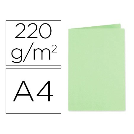 100un CLASSIFICADOR EXACOMPTA FOLDYNE A4 VERDE 250 GR