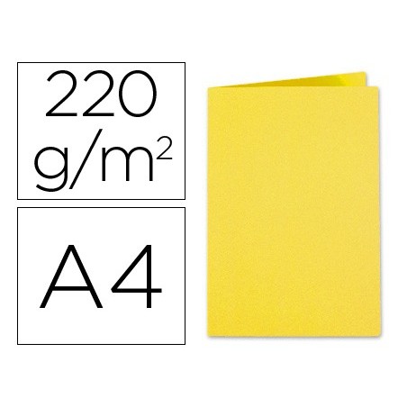 100un CLASSIFICADOR EXACOMPTA FOLDYNE A4 AMARELO 250 GR