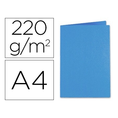 100un CLASSIFICADOR EXACOMPTA FOLDYNE A4 AZUL ESCURO 250 GR