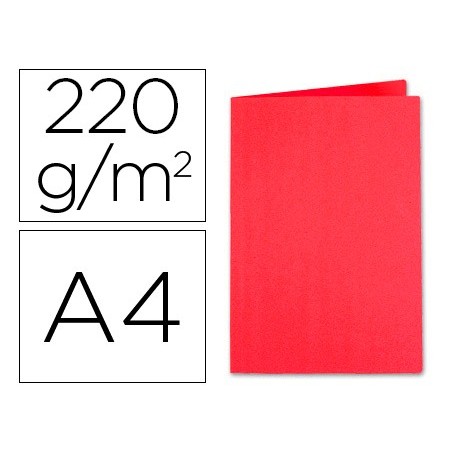 100un CLASSIFICADOR EXACOMPTA FOLDYNE A4 VERMELHO 250 GR
