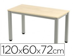 MESA DE ESCRITORIO ROCADA EXECUTIVE 200AD01 ALUMINIO E FAIA