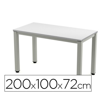 MESA DE ESCRITORIO ROCADA EXECUTIVE 2005AD02 ALUMINIO /CINZA