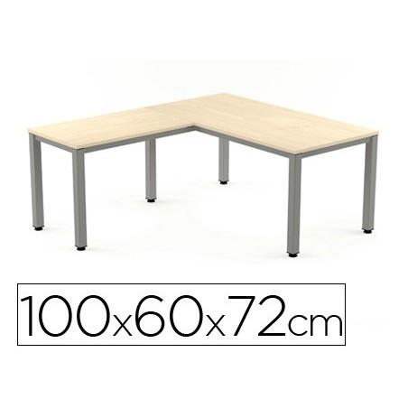 ALA PARA MESA ROCADA SERIE EXECUTIVE 60X 100 CM DIREITA OU E