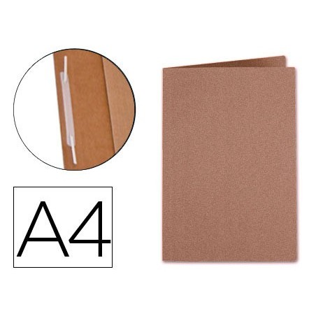 100un PASTAS DOSSIER CARTOLINA KRAFT LIDERPAPEL COM FERRRAGE
