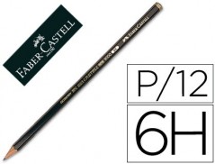 12un LAPIS DE GRAFITE FABER 9000 6H -UNIDADE
