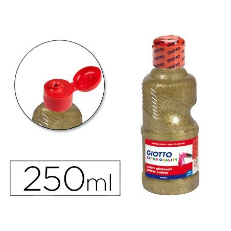 GUACHE ESCOLAR PURPURINA GLITTER GIOTTO 250 ML OURO