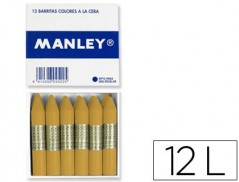 LAPIS DE CERA MANLEY UNICOR OCRE MADEIRA CAIXA DE 12 N.64