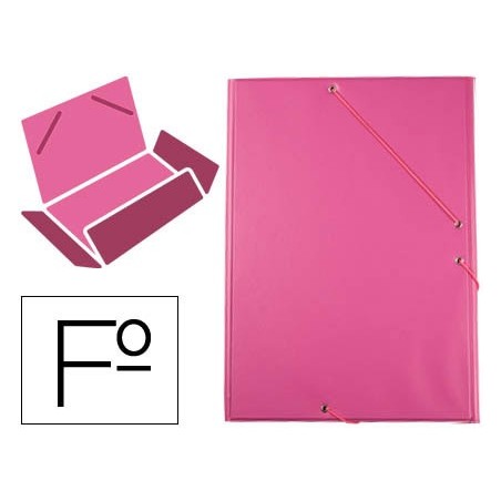 PASTA LIDERPAPEL ELASTICOS PLASTICO FOLIO ABA COR FUCSIA