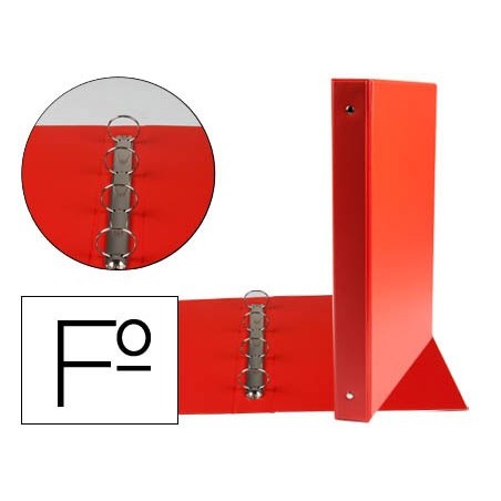 PASTA LIDERPAPEL 4 ANEIS 25 MM REDONDOS PLASTICO FOLIO COR V