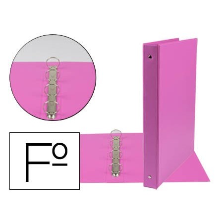 PASTA LIDERPAPEL 4 ANEIS 25 MM REDONDOS PLASTICO FOLIO COR F