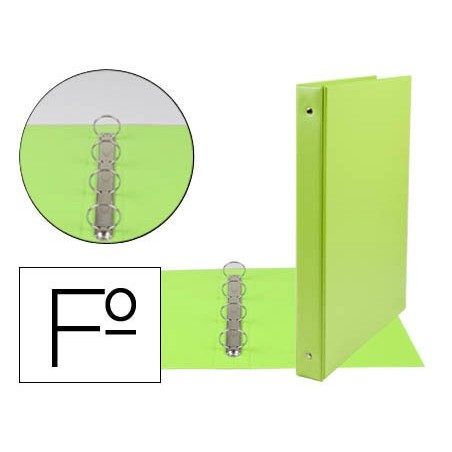 PASTA LIDERPAPEL 4 ANEIS 25 MM REDONDOS PLASTICO FOLIO COR V