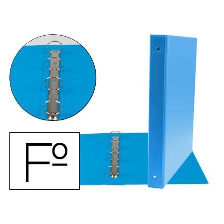 PASTA LIDERPAPEL 4 ANEIS 25 MM REDONDOS PLASTICO FOLIO COR C