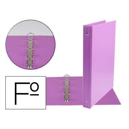 PASTA LIDERPAPEL 4 ANEIS 25 MM REDONDOS PLASTICO FOLIO COR L