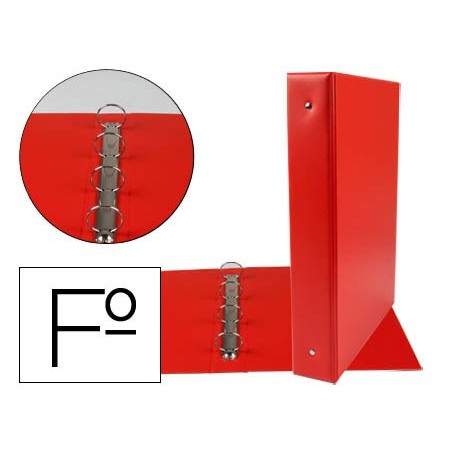 PASTA LIDERPAPEL 4 ANEIS 40 MM REDONDOS PLASTICO FOLIO COR V