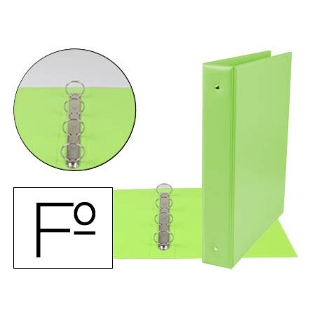 PASTA LIDERPAPEL 4 ANEIS 40 MM REDONDOS PLASTICO FOLIO COR V
