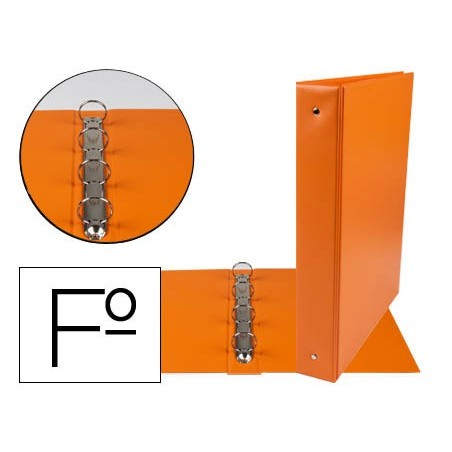 PASTA LIDERPAPEL 4 ANEIS 40 MM REDONDOS PLASTICO FOLIO COR L