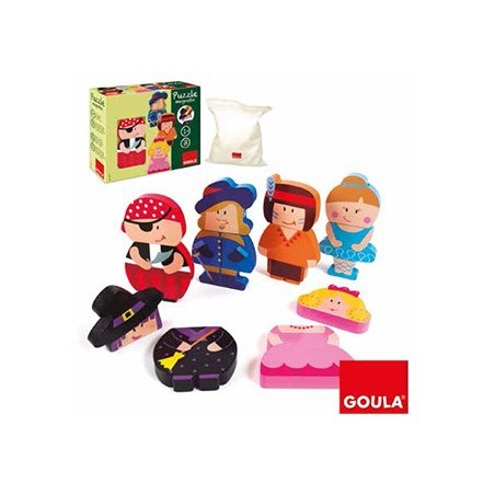 PUZZLE GOULA INFANTIL PERSONAJES MAGNETICOS 