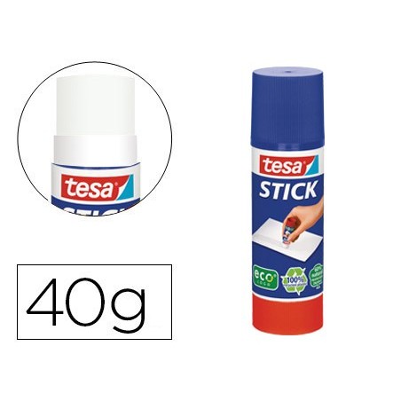 12un COLA TESA STICK ECOLOGICO EN BARRA 40 GR