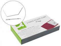 ENCADERNADOR FASTENER Q-CONNECT PRATEADO - CAIXA DE 50