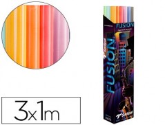 PAPEL KRAFT ROLLO 3X1 MT EXPOSITOR FUSION CON 24 ROLOS CORES