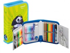 PLUMIER ESCOLAR MAPED PANDA COM FECHO CONTEM 32 PECAS