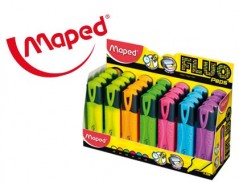 MARCADOR MAPED FLUO PEPS CLASSIC EXPOSITOR DE 28 UNIDADES CO
