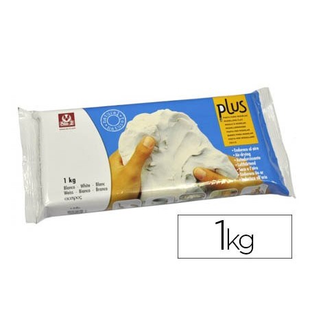 ARGILA SIO-2 PLUS QUE ENDURECE AO AR BRANCO PACK DE 1 KG