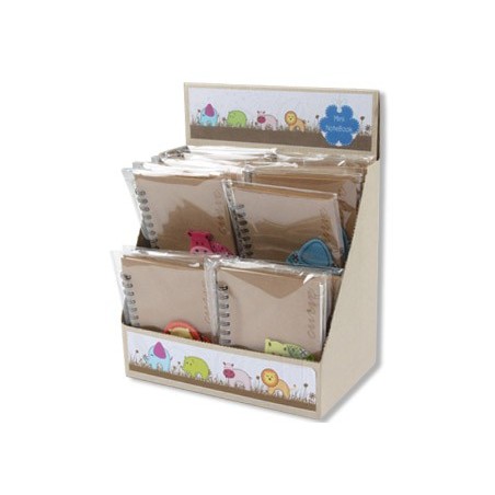 20un BLOC ESPIRAL FANTASIA ANIMALES MINI 95X102MM PAPEL 70G/