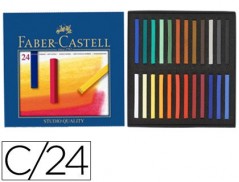 GIZ PASTEL FABER CASTELL ESTOJO CARTAO 24 CORES SORTIDAS