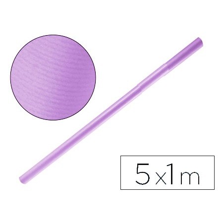 PAPEL KRAFT LIDERPAPEL LILA ROLO 5X1 MT