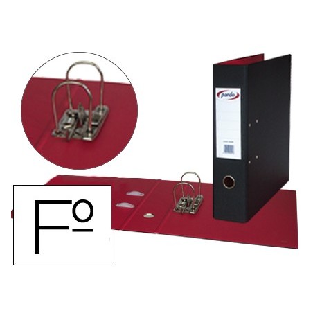 PASTAS DE ARQUIVO PARDO FOLIO EN PLASTICO 2 ANEIS DE 70 MM C