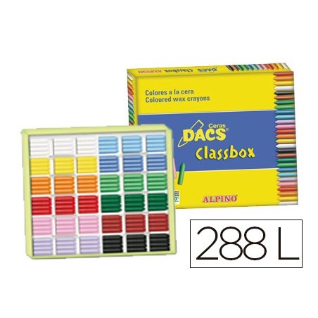 LAPIS DE CERA DACS CLASSBOX CAIXA DE 288 UNIDADES 12 CORES S