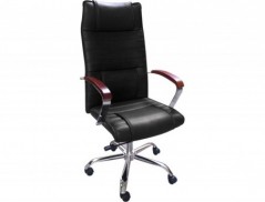 CADEIRA DE DIRECAO Q-CONNECT ENCOSTO ALTO REGULAVEL EM ALTUR