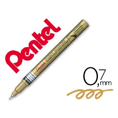 12un MARCADOR PENTEL PERMANENTE MFP10-X DOURADO PARA PINTURA