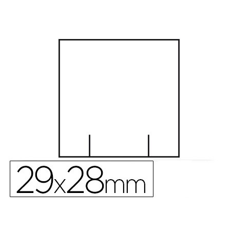 ETIQUETAS METO BRANCA 29X28 MM RECORTADA ROLO DE 700 ETIQUET