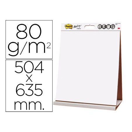 BLOCO CONGRESSO POST-IT LISO RECICLADO 504 X 635 MM COM 20 F