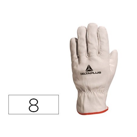 LUVAS DELTAPLUS PELE DE VACA COR CINZA TAMANHO 8