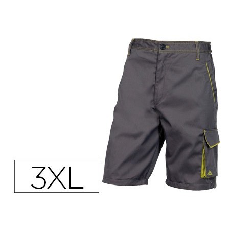 BERMUDA DELTAPLUS COM CINTURA AJUSTAVEL E 5 BOLSOS COR CINZA