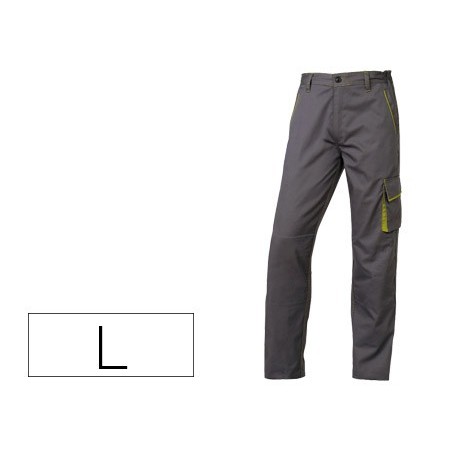 CALÇAS DELTAPLUS COM CINTURA AJUSTAVEL E 5 BOLSOS COR CINZA