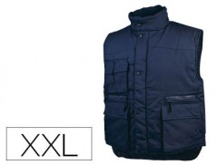 COLETE DETALPLUS MULTIBOLSOS CINTURA ELASTICA COR AZUL TAMAN